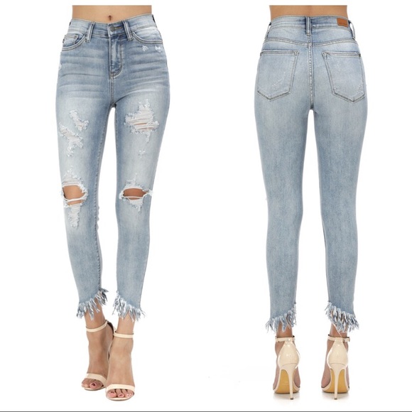 ✨LAST PAIR✨High Waist Distressed Skinny Jeans - Picture 5 of 5